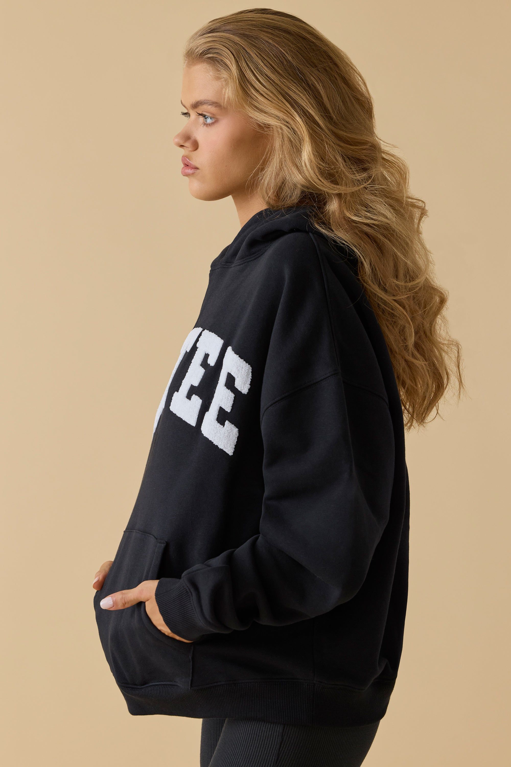 Comfort - Oversized Hooded Sweatshirt in Black sold by Bo + Tee product image thumbnail 2