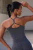 Rhythm - Super Sculpt Seamless Scoop Neck Top in Marl Black sold by Bo + Tee