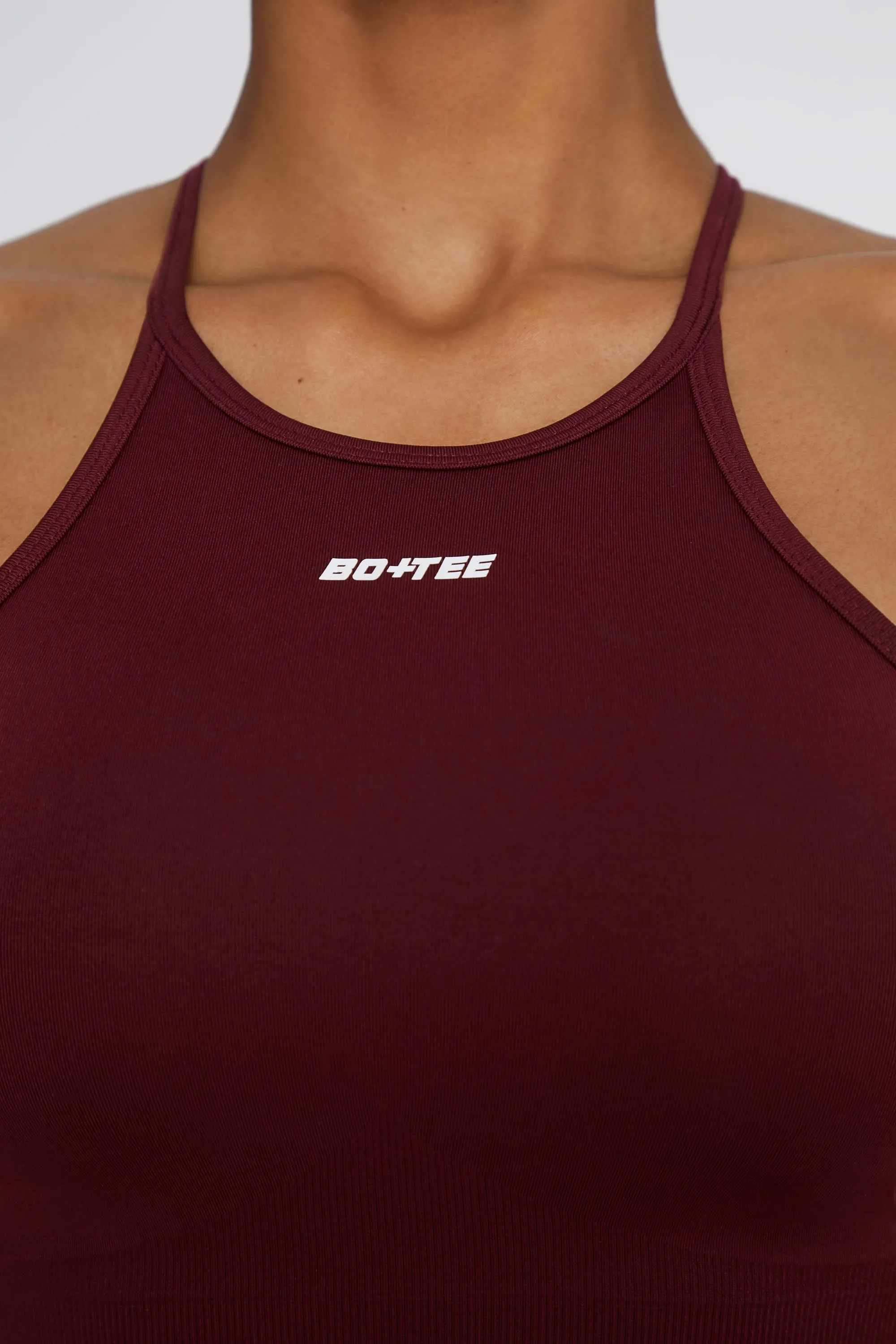 Incline - Crop Top - Deep Red sold by Bo + Tee product image thumbnail 4