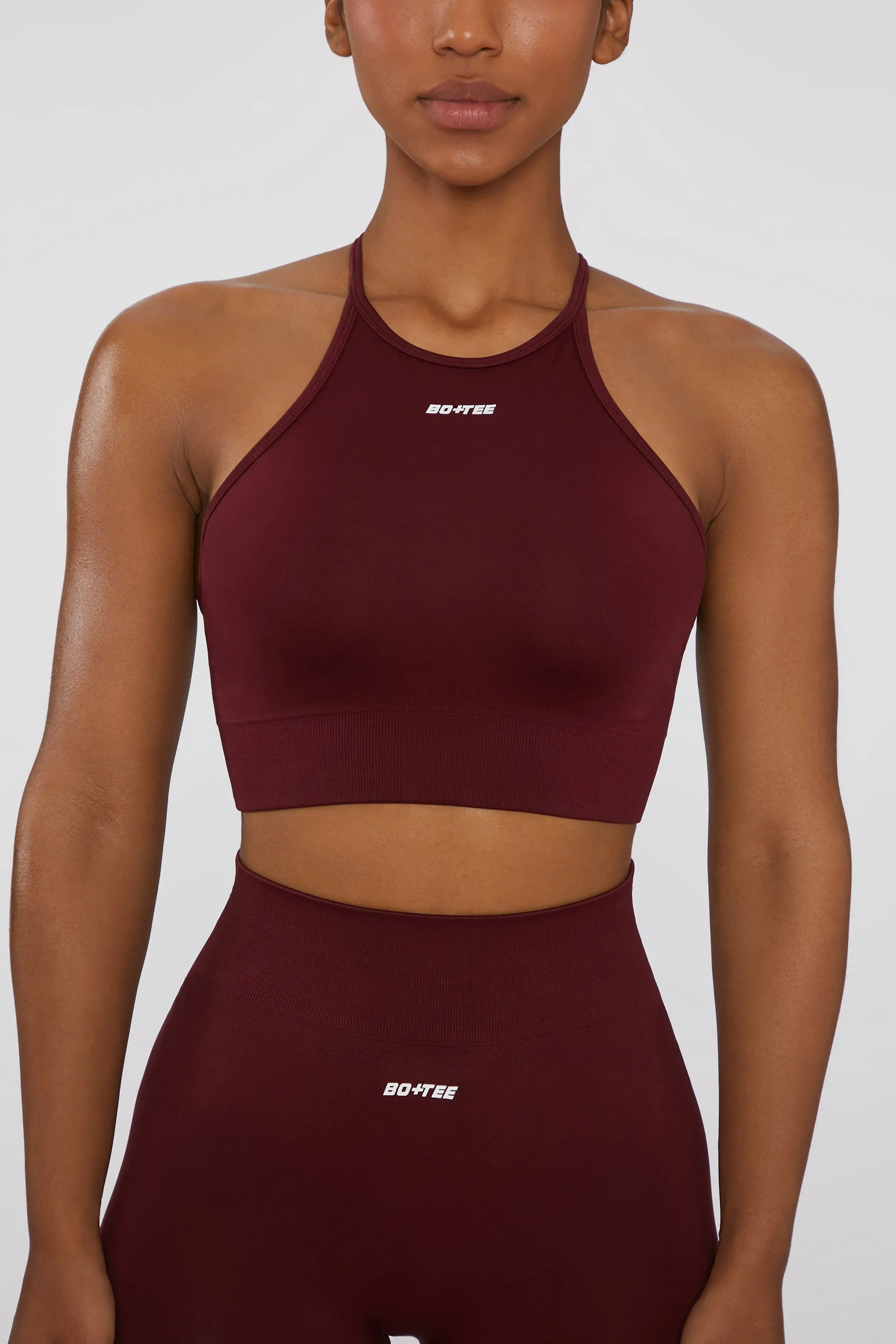Incline - Crop Top - Deep Red sold by Bo + Tee product image thumbnail 5