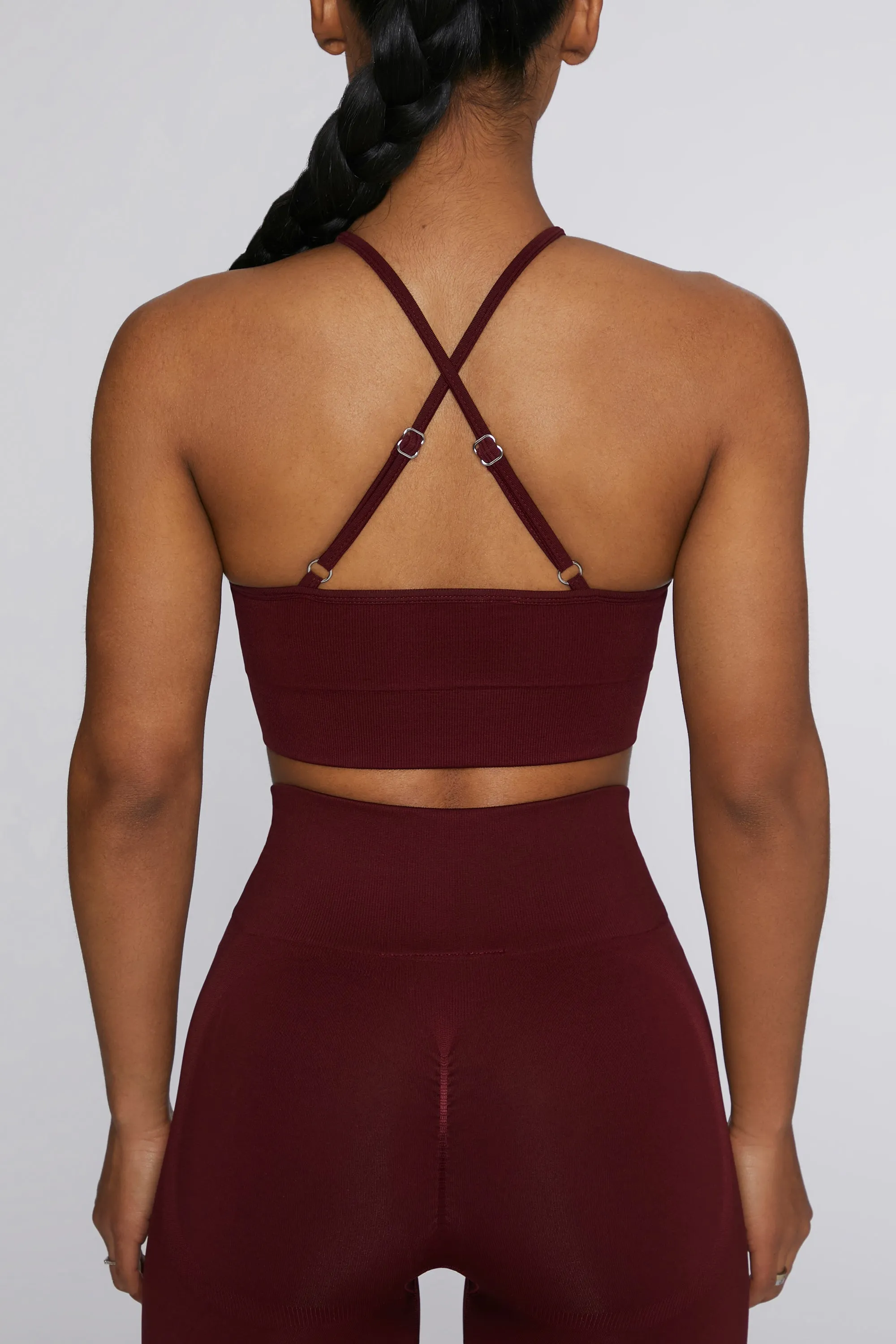 Incline - Crop Top - Deep Red sold by Bo + Tee product image thumbnail 3