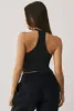 Modal Rib V Neck Tank Top in Black sold by Bo + Tee