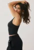 Modal Rib V Neck Tank Top in Black sold by Bo + Tee