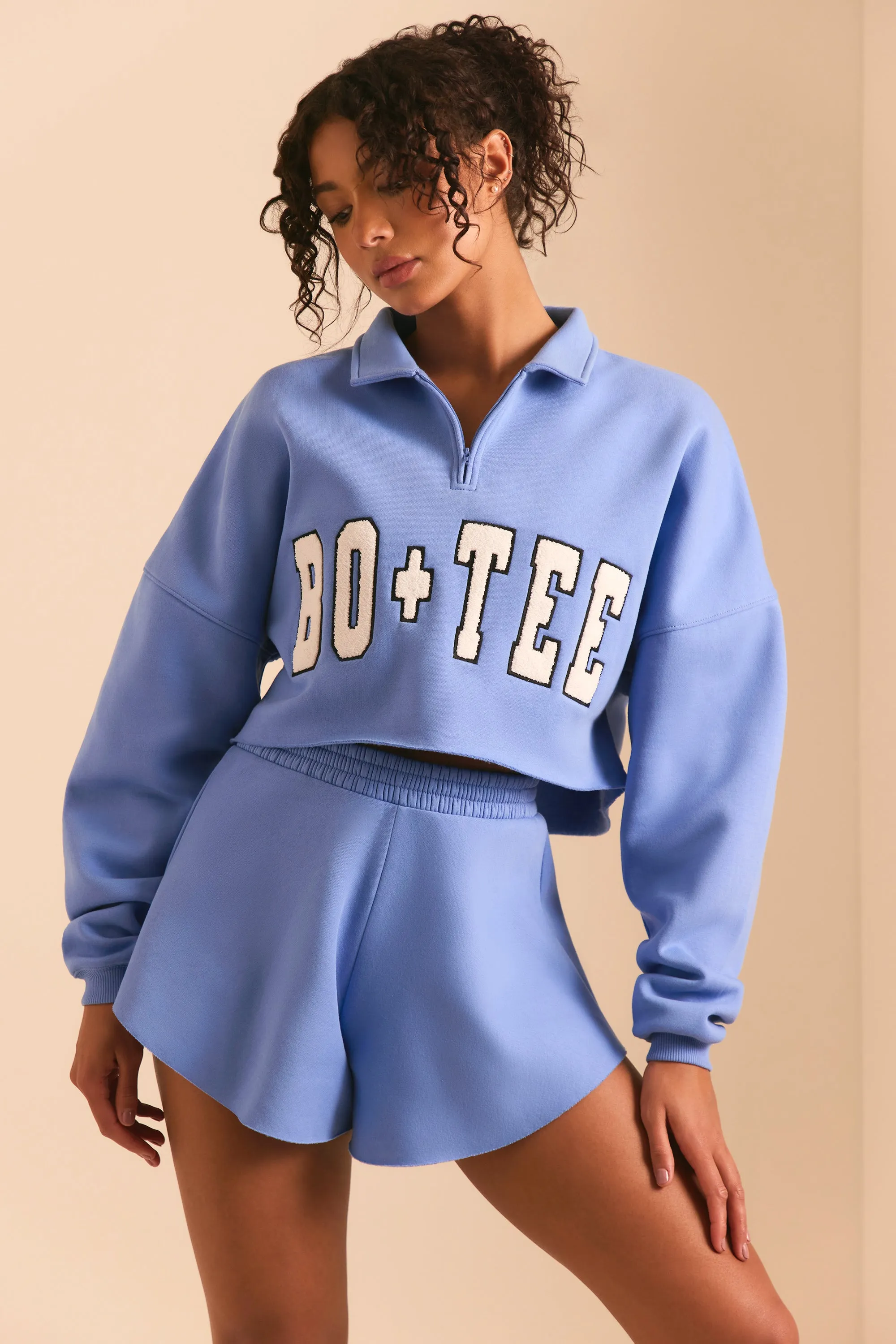 Restore - Half Zip Sweater in Cerulean Blue sold by Bo + Tee product image thumbnail 2