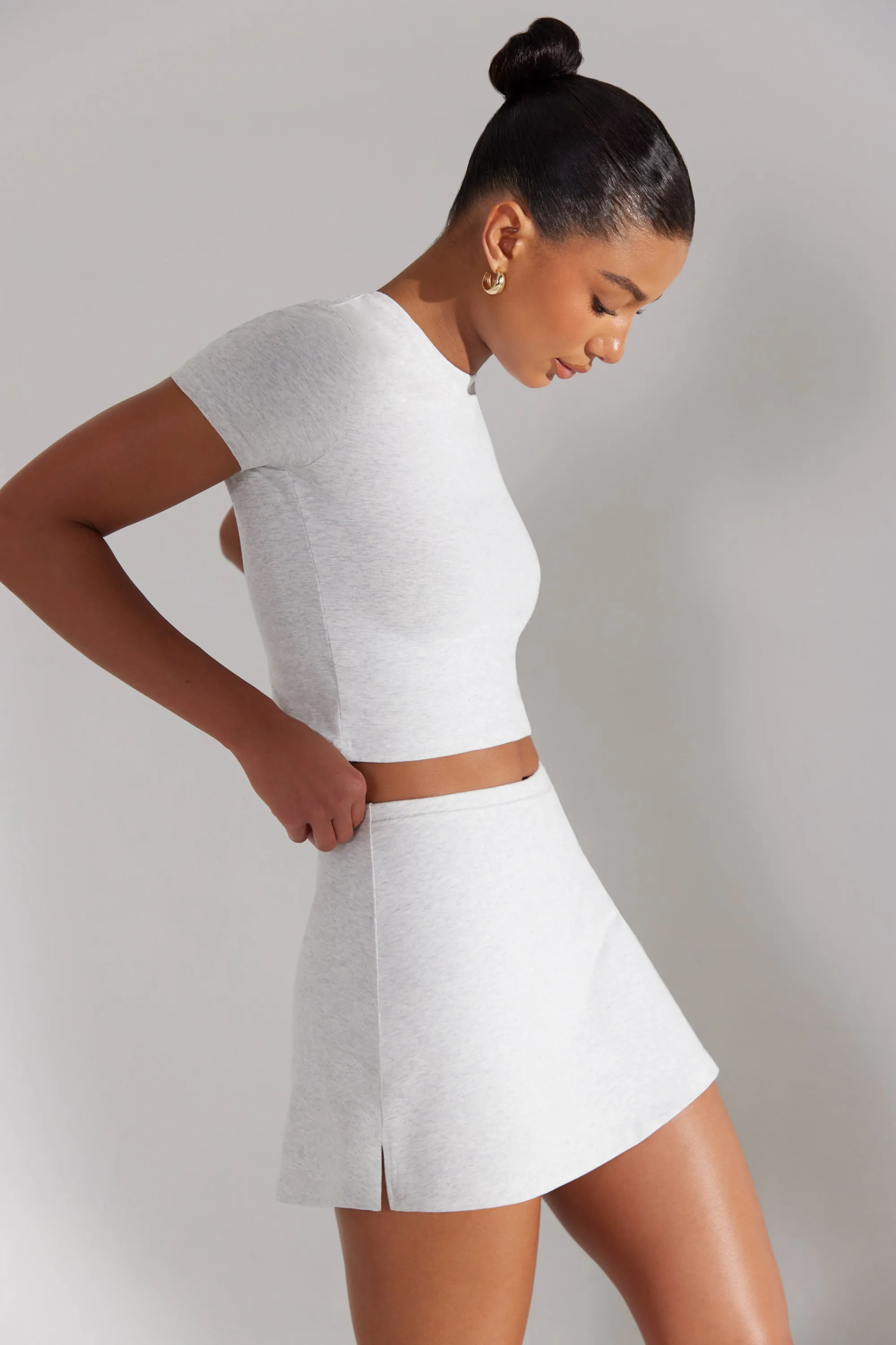 A-Line Mini Skort in Grey sold by Bo + Tee product image thumbnail 2