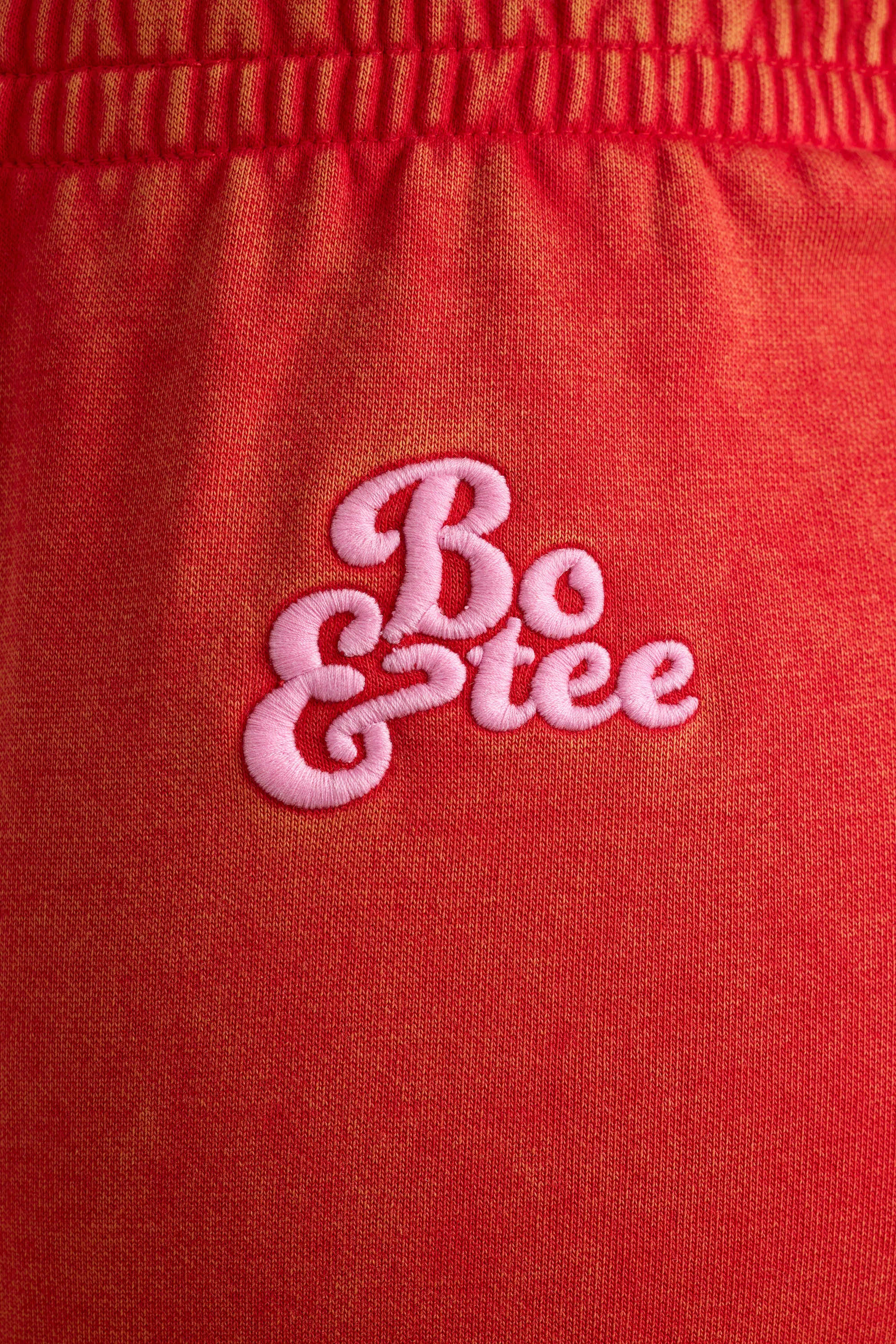 Brushed Jersey Oversized Joggers in Red sold by Bo + Tee product image thumbnail 4
