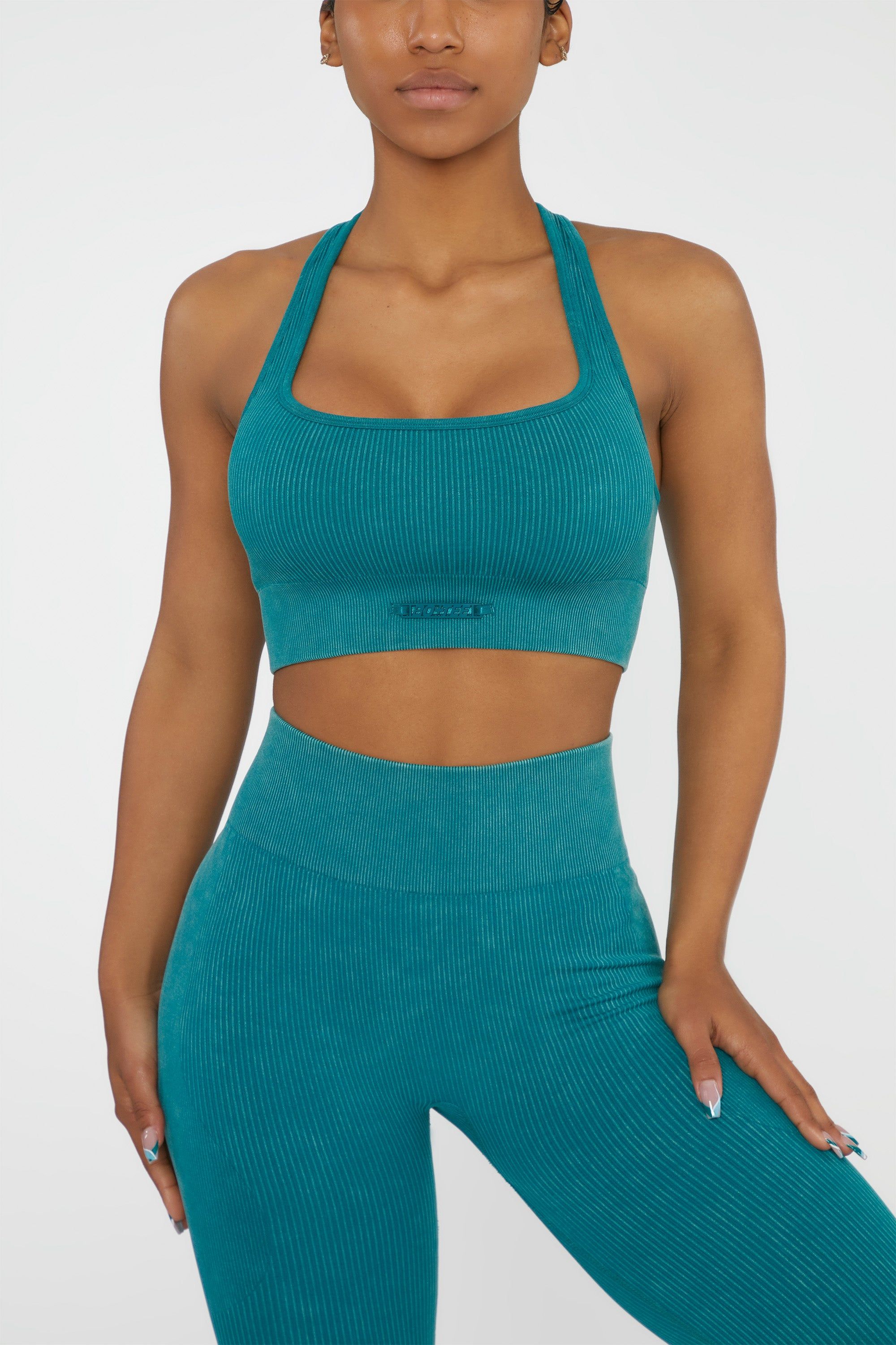 Iconic - Sports Bra in Teal sold by Bo + Tee product image thumbnail 5