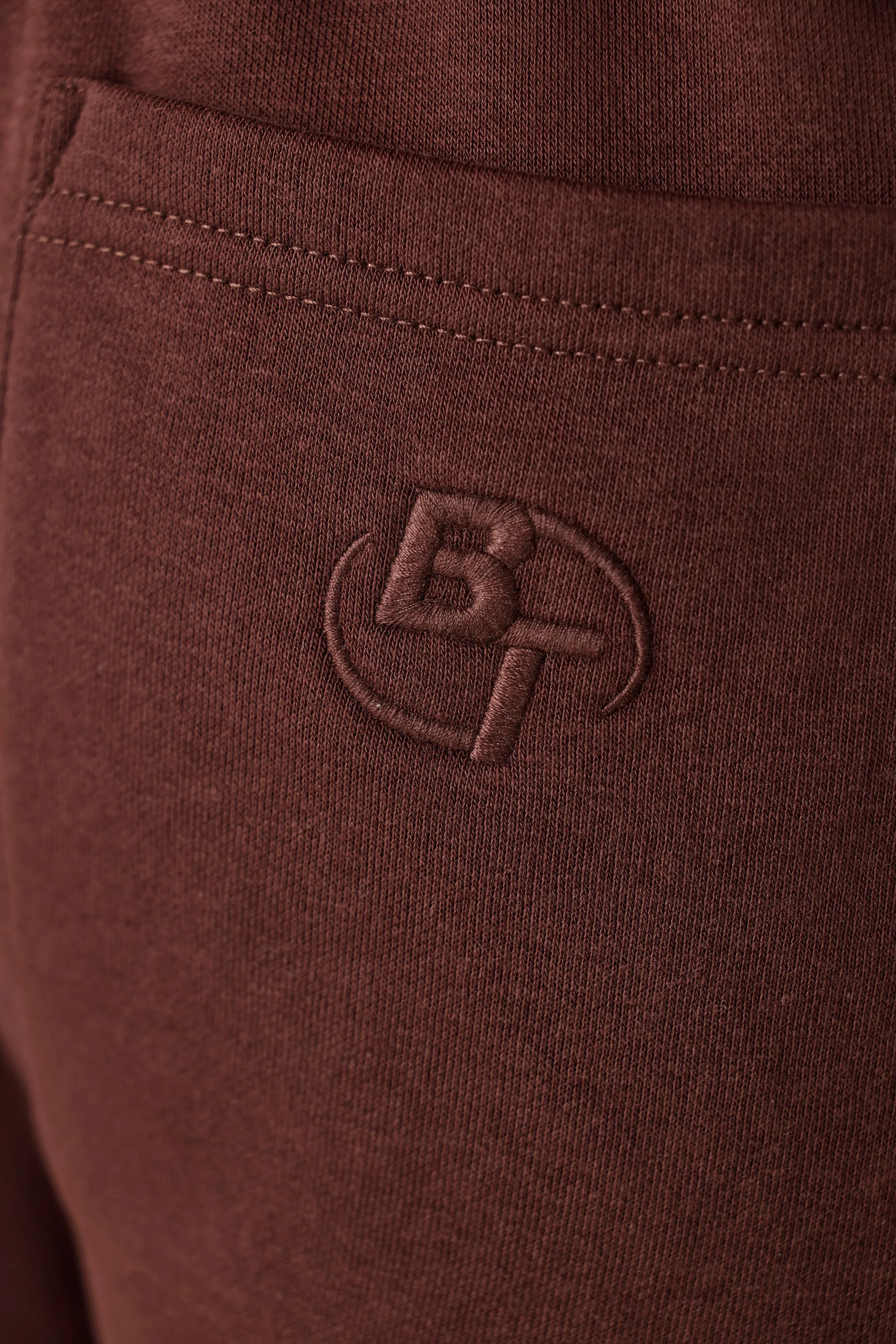 Petite Mid-Rise Joggers in Fudge Brown sold by Bo + Tee product image thumbnail 4