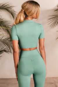 Power Up - Crop Top in Green sold by Bo + Tee