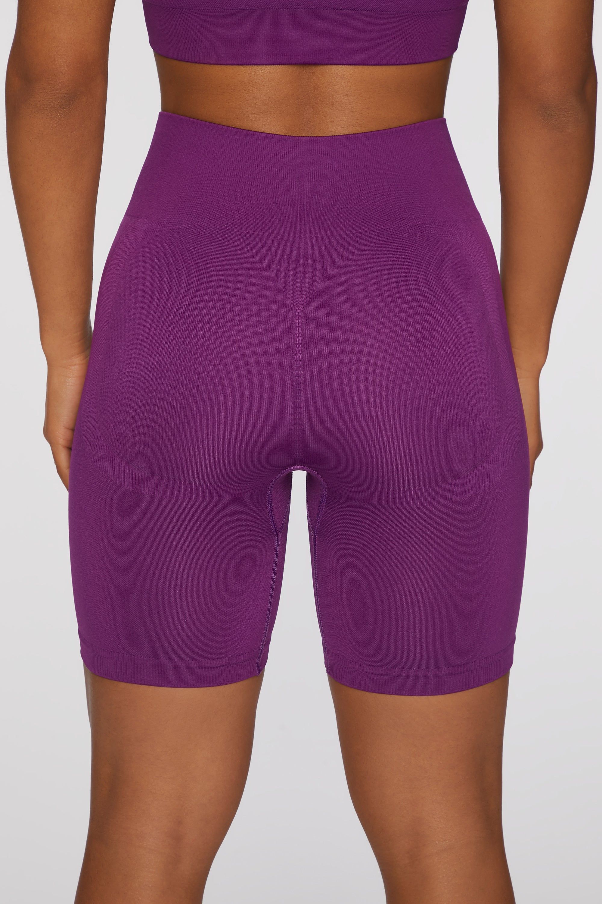 Push Yourself - Biker Shorts - Dark Purple sold by Bo + Tee product image thumbnail 4