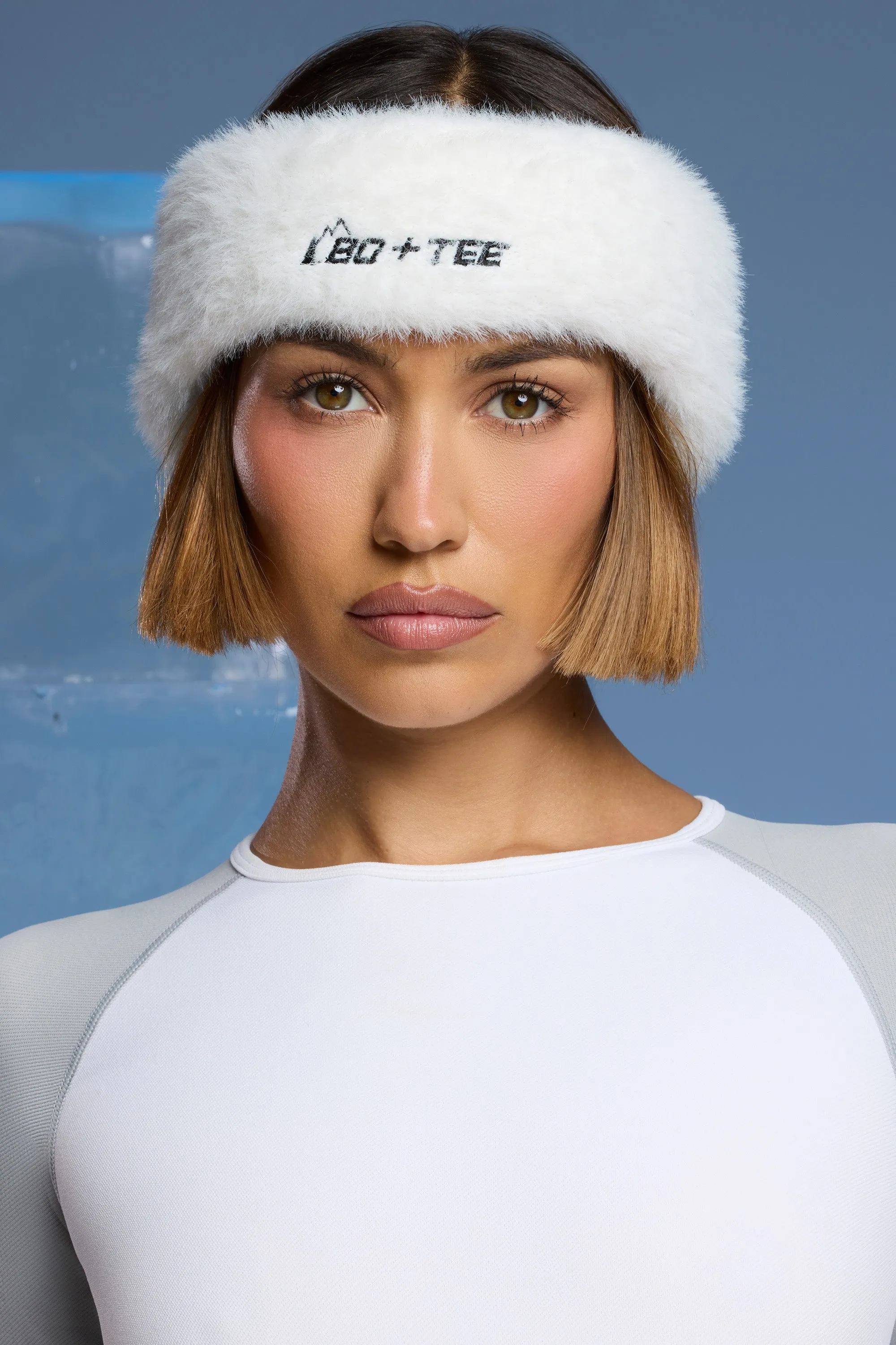 Blizzard - Faux Fur Headband in White sold by Bo + Tee product image thumbnail 5