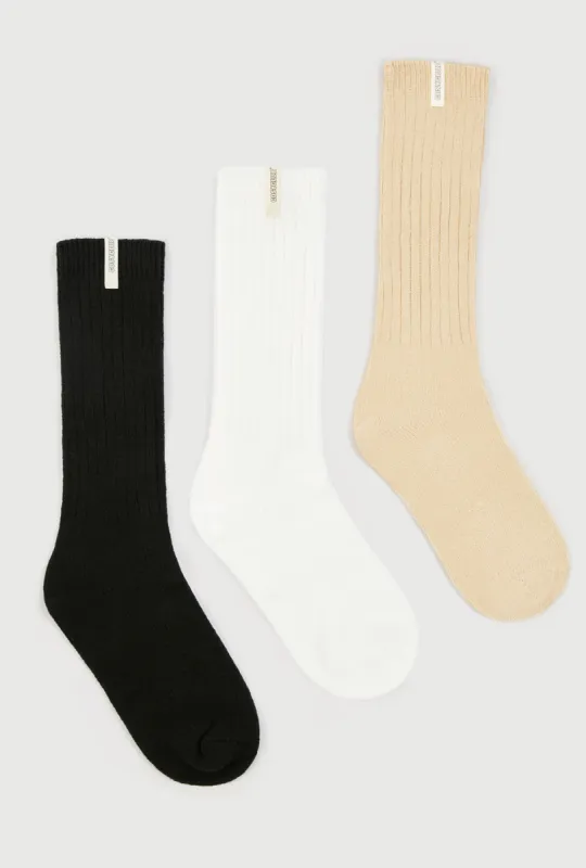 Cloud - Slouchy Rib Sock Bundle in Neutral sold by Bo + Tee