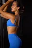 Trailblazer - Super Sculpt Seamless Open Back Sports Bra in Electric Blue sold by Bo + Tee