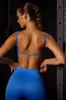 Trailblazer - Super Sculpt Seamless Open Back Sports Bra in Electric Blue sold by Bo + Tee