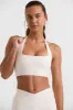 Halterneck Crop Top in White sold by Bo + Tee