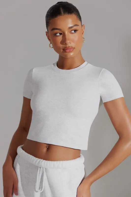 Essence - Cap Sleeve Baby Tee in Heather Grey sold by Bo + Tee