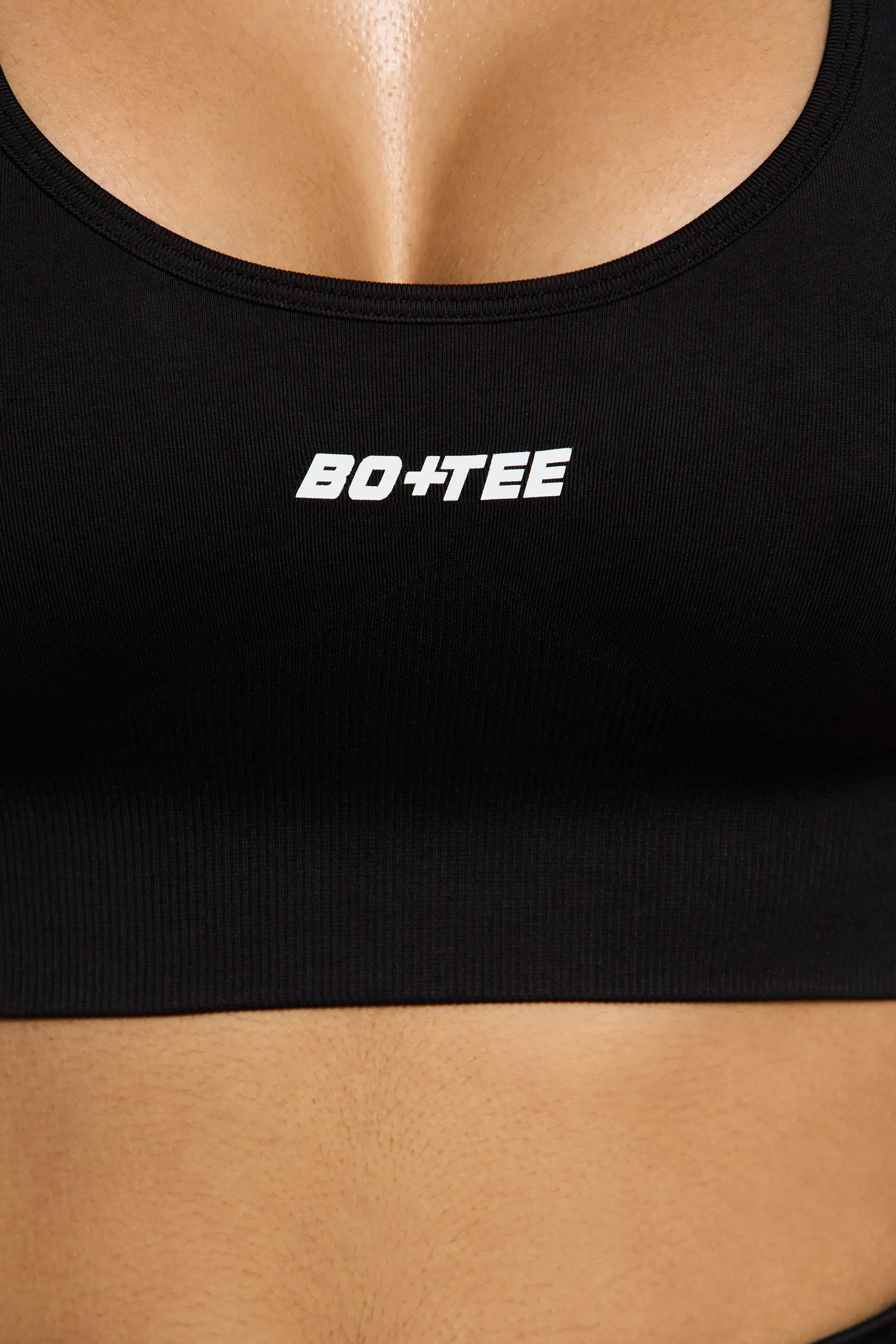 Halter Neck Sports Bra in Black sold by Bo + Tee product image thumbnail 4