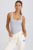 Soft Active Open-Back Bodysuit in Grey Marl sold by Bo + Tee