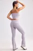 Petite Fold Over Kick Flare Chunky Knit Trousers in Dusty Lavender sold by Bo + Tee