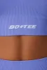 Purpose - Super Sculpt Seamless Cross Back Sports Bra in Iolite sold by Bo + Tee