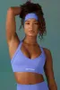 Purpose - Super Sculpt Seamless Cross Back Sports Bra in Iolite sold by Bo + Tee