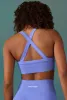 Purpose - Super Sculpt Seamless Cross Back Sports Bra in Iolite sold by Bo + Tee