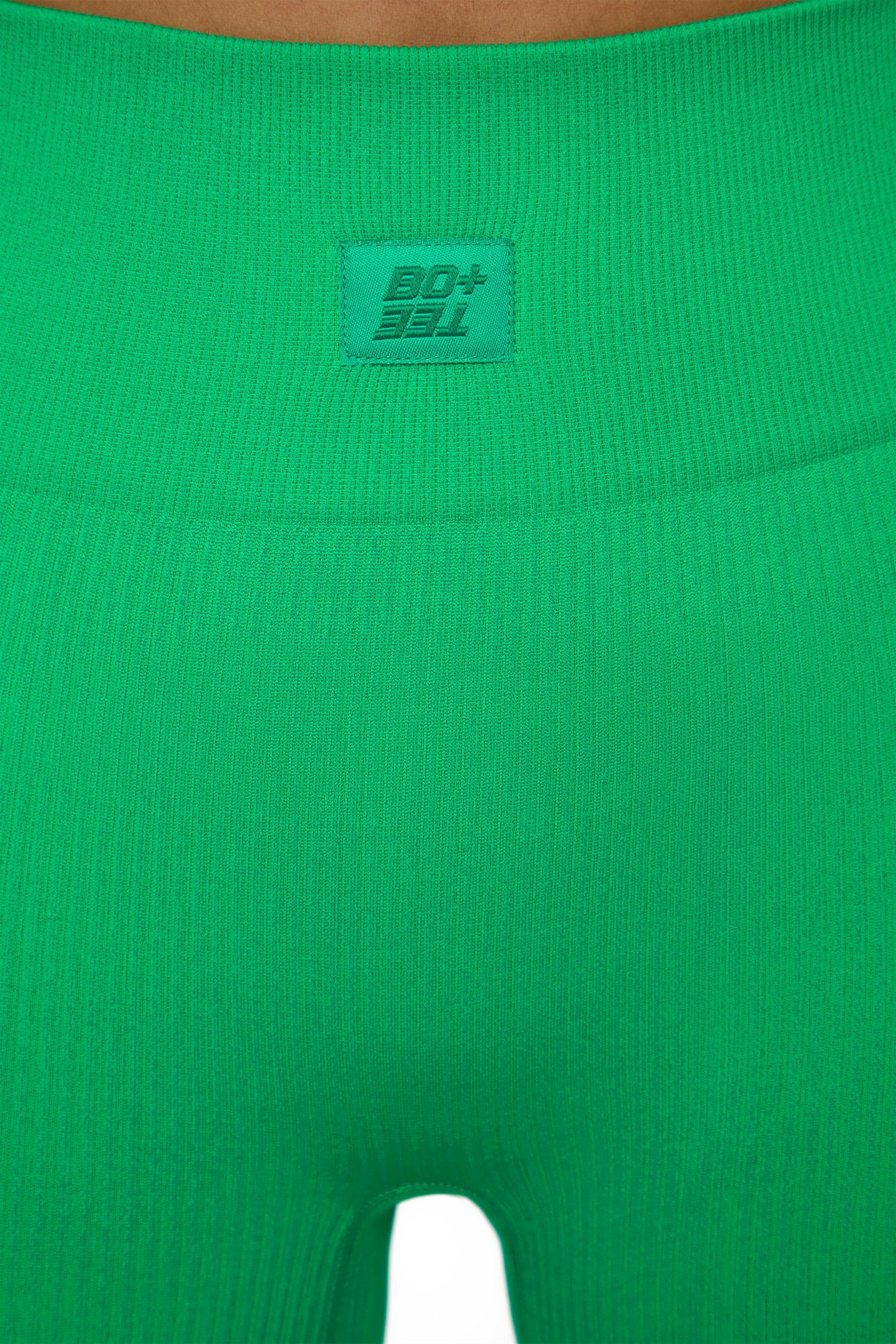 Run For It - High Waist Mini Shorts in Green sold by Bo + Tee product image thumbnail 4