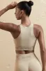 Knockout - Seamless Racerback Crop Top in Beige sold by Bo + Tee