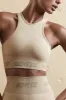 Knockout - Seamless Racerback Crop Top in Beige sold by Bo + Tee