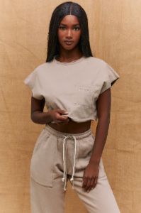 Pull Up - T-Shirt in Stone sold by Bo + Tee