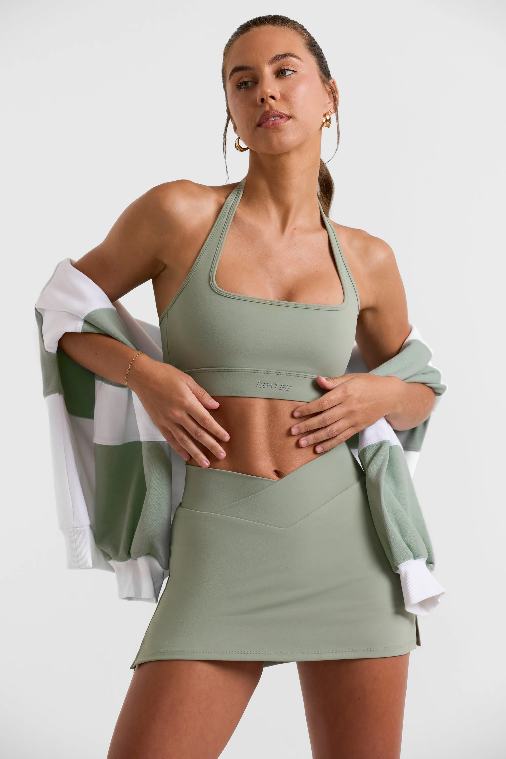 Break Point - Mini Skort in Bamboo Green sold by Bo + Tee product image thumbnail 4