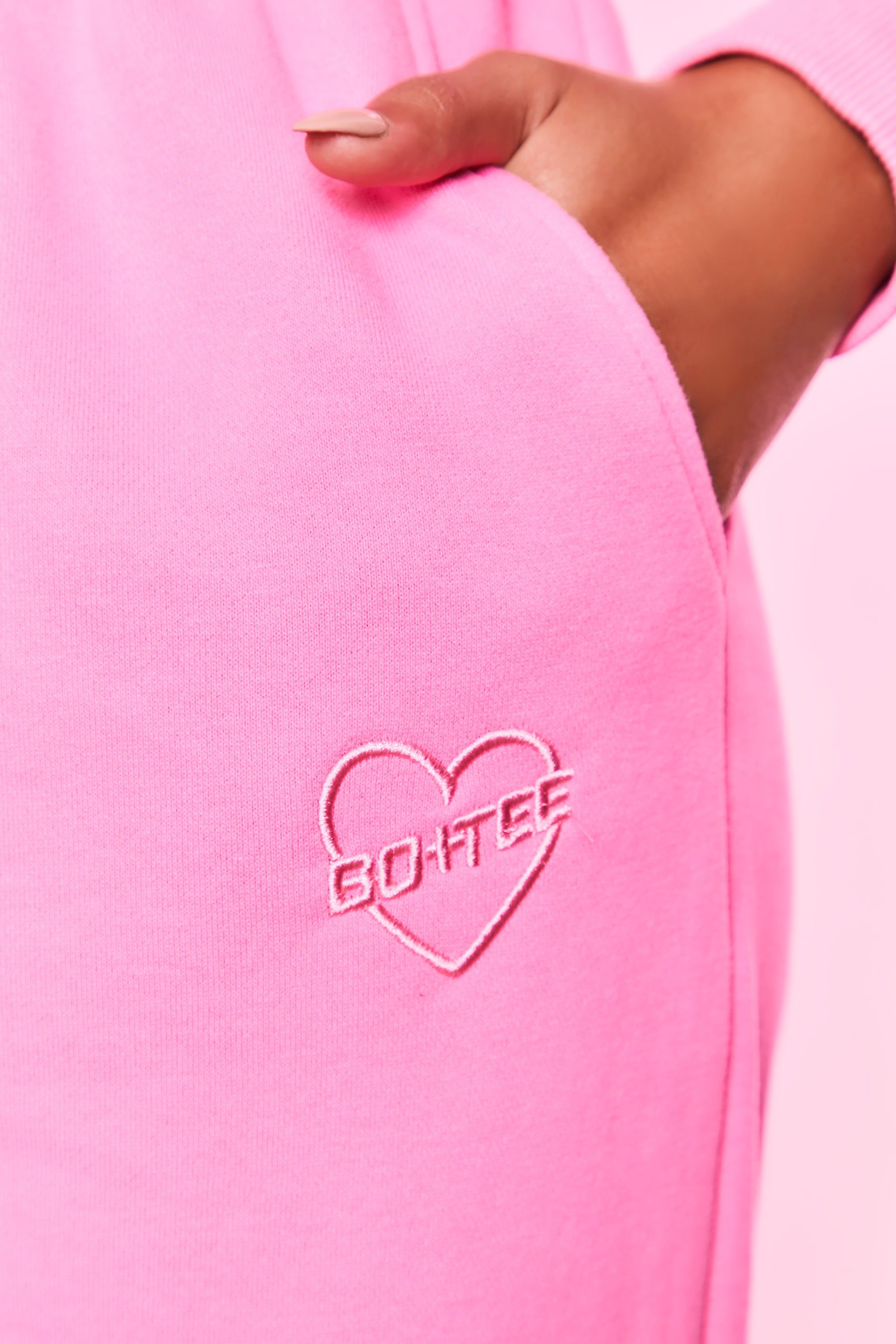 Take Care Petite - Joggers in Candy Pink sold by Bo + Tee product image thumbnail 4