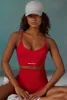 Determination - Super Sculpt Scoop Neck Sports Bra in Tango Red sold by Bo + Tee