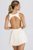 Soft Active Open-Back Pleated Tennis Dress in White sold by Bo + Tee