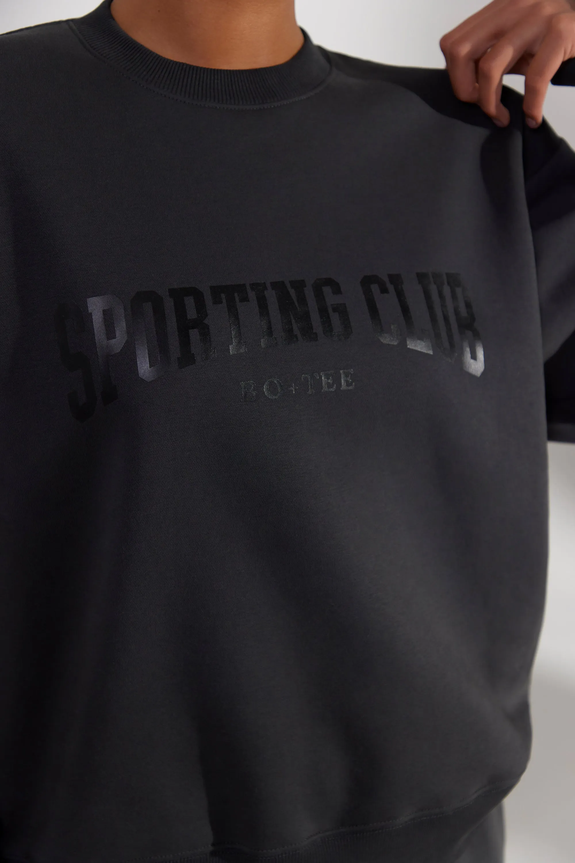 Origin - Oversized Sweatshirt in Washed Black sold by Bo + Tee product image thumbnail 4