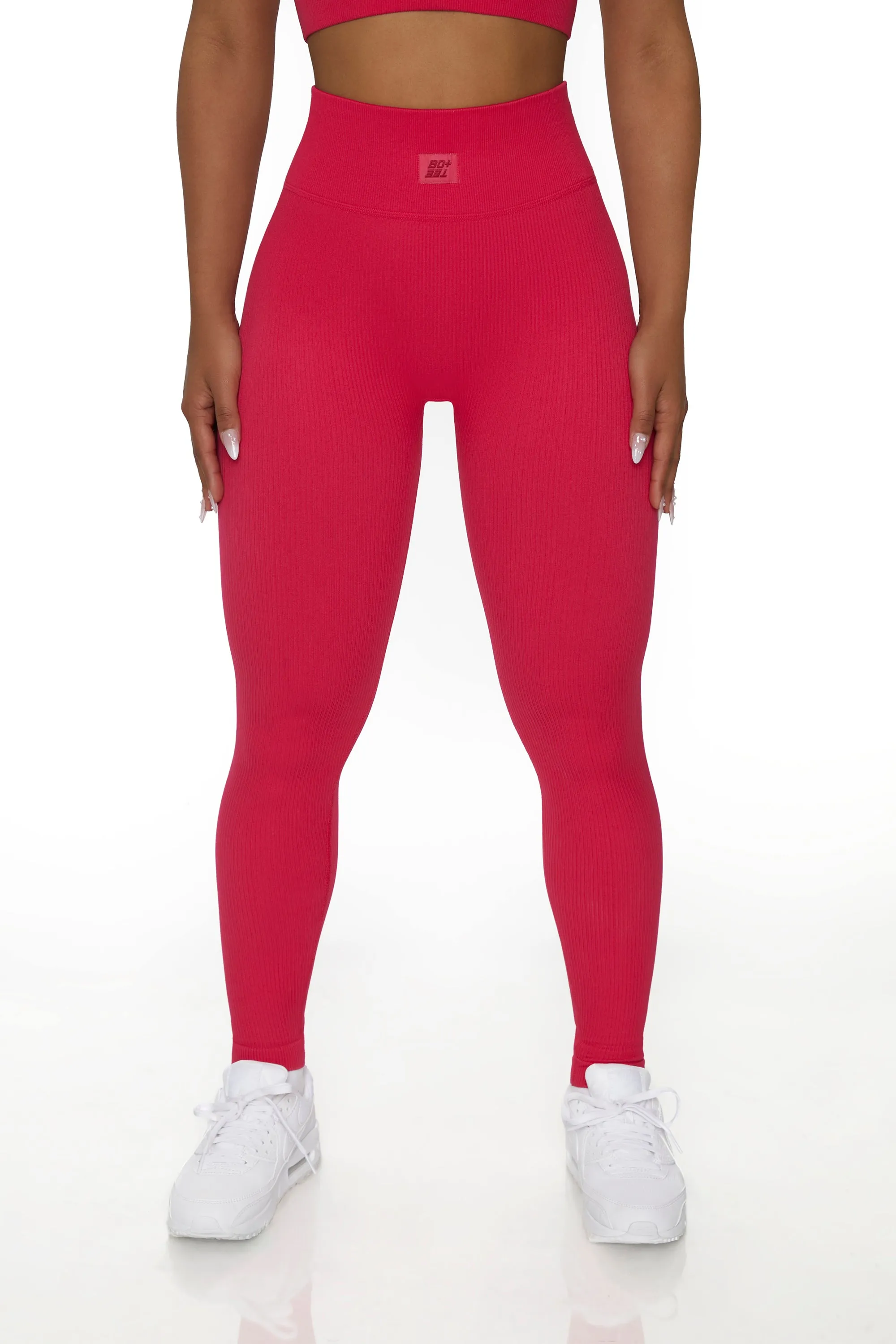Back In Gear - Petite High Waist Leggings in Hot Pink sold by Bo + Tee product image thumbnail 5