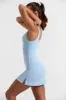 Baseline - Scoop Neckline Tennis Dress in Ice Blue sold by Bo + Tee