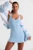 Baseline - Scoop Neckline Tennis Dress in Ice Blue sold by Bo + Tee