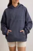 Pilates Princess - Oversized Hooded Sweatshirt in Slate sold by Bo + Tee