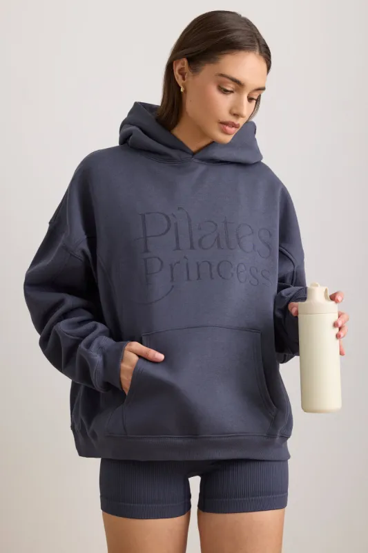 Pilates Princess - Oversized Hooded Sweatshirt in Slate sold by Bo + Tee