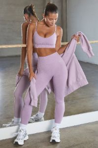Vitality - Seamless Full Length Leggings in Lilac sold by Bo + Tee
