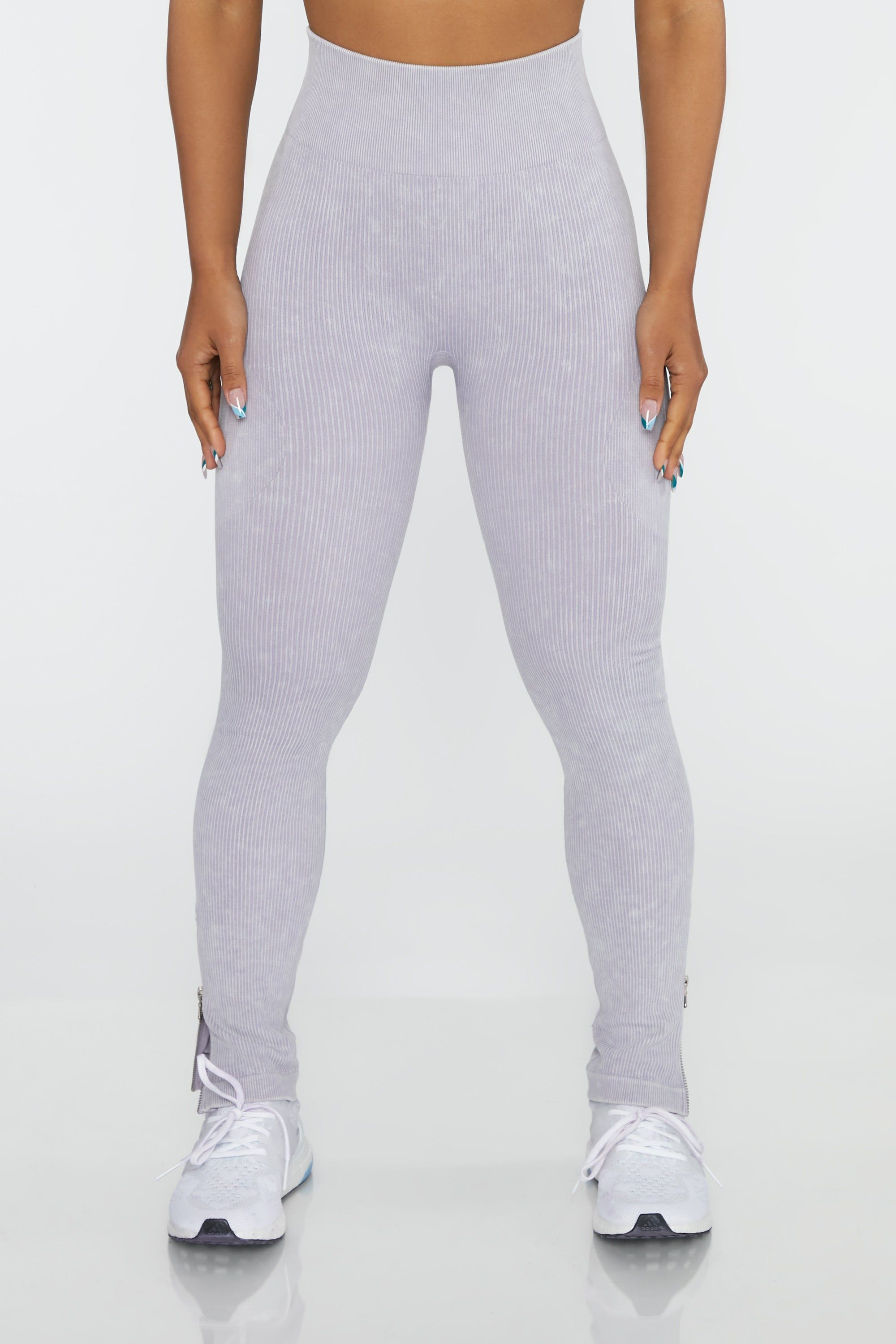 Petite Burner - Flare Leggings in Lilac sold by Bo + Tee product image thumbnail 3