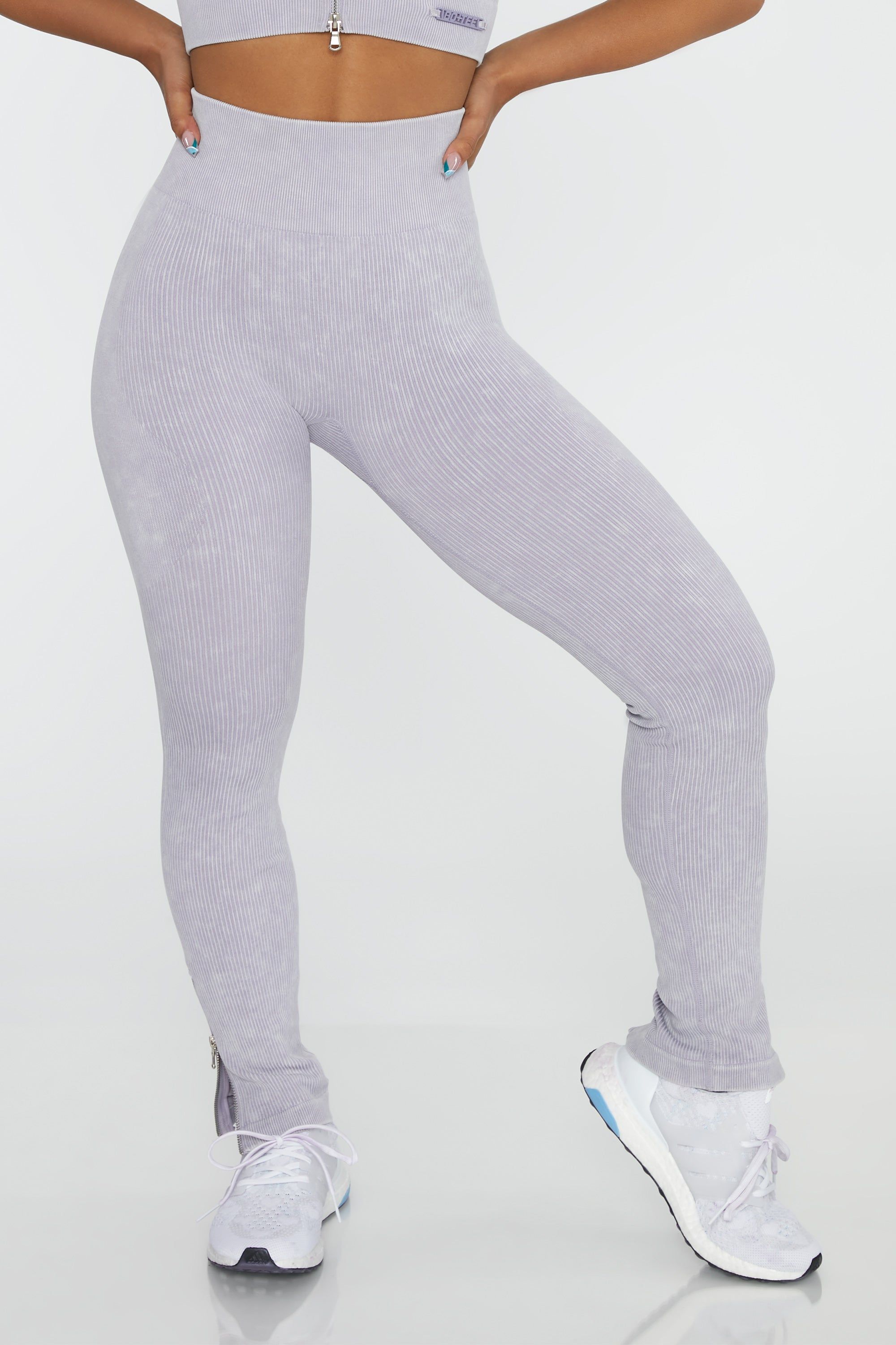 Petite Burner - Flare Leggings in Lilac sold by Bo + Tee product image thumbnail 8