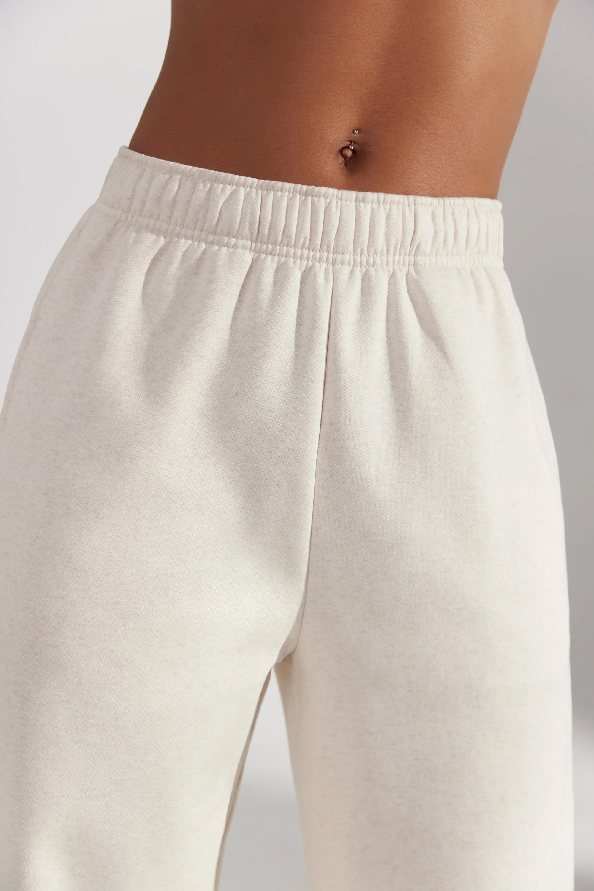 Principal - Wide Leg Joggers in Heather Oat sold by Bo + Tee product image thumbnail 4
