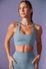 Mindset - Cut Out Define Luxe Sports Bra in Denim Blue sold by Bo + Tee