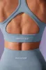 Mindset - Cut Out Define Luxe Sports Bra in Denim Blue sold by Bo + Tee