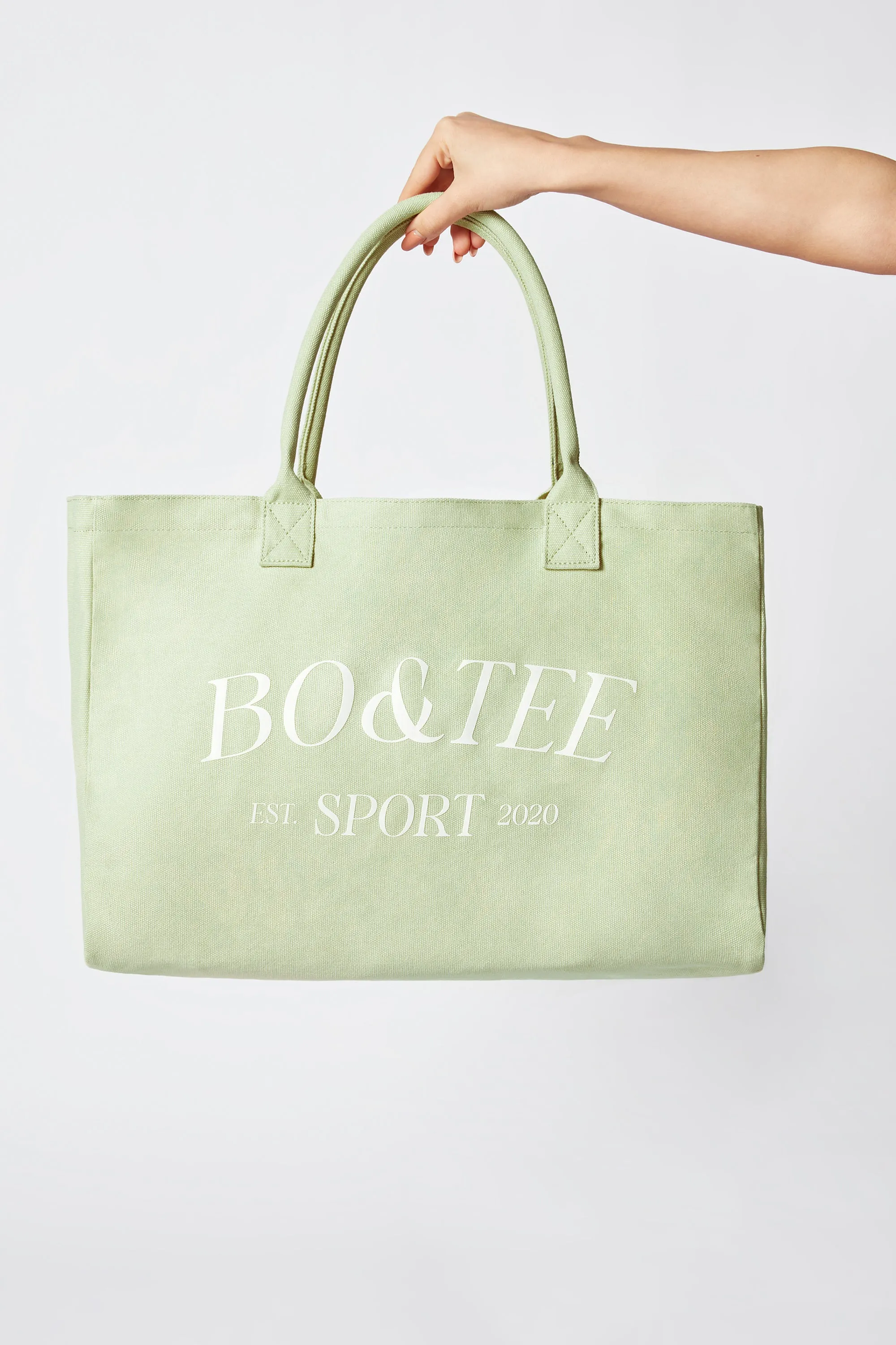 Sport - Large Canvas Tote Bag in Lime Green sold by Bo + Tee product image thumbnail 3