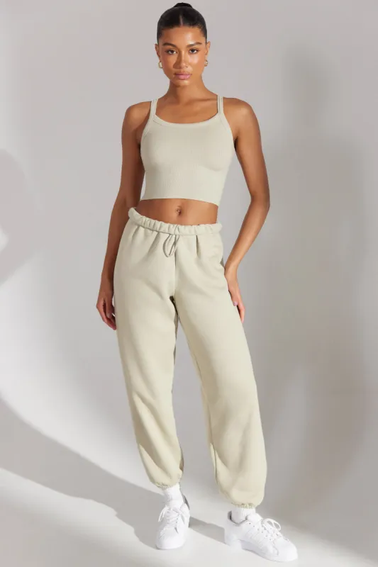 Prime - Oversized Joggers in Limestone sold by Bo + Tee