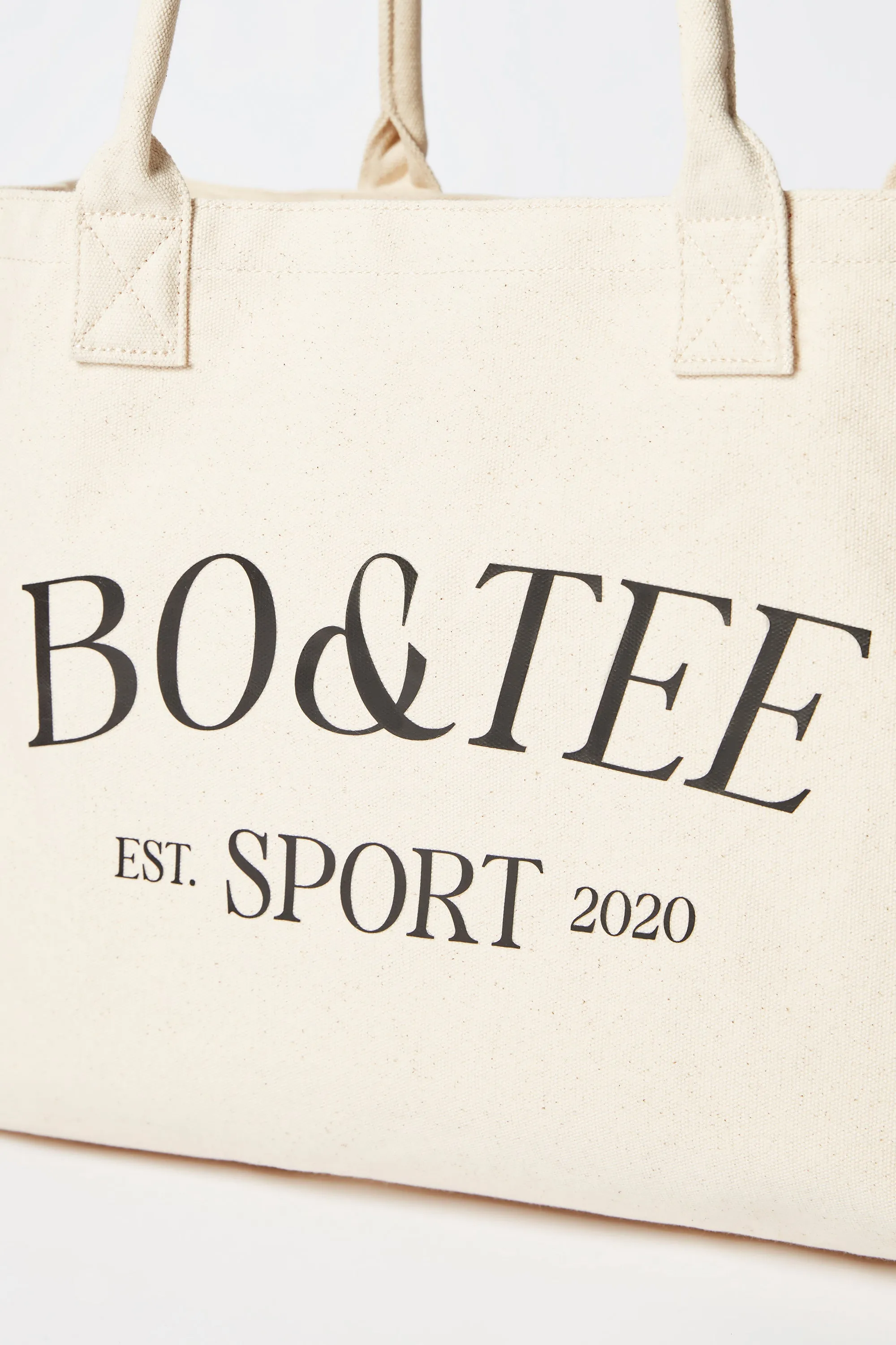 Sport - Large Canvas Tote Bag in Stone sold by Bo + Tee product image thumbnail 5