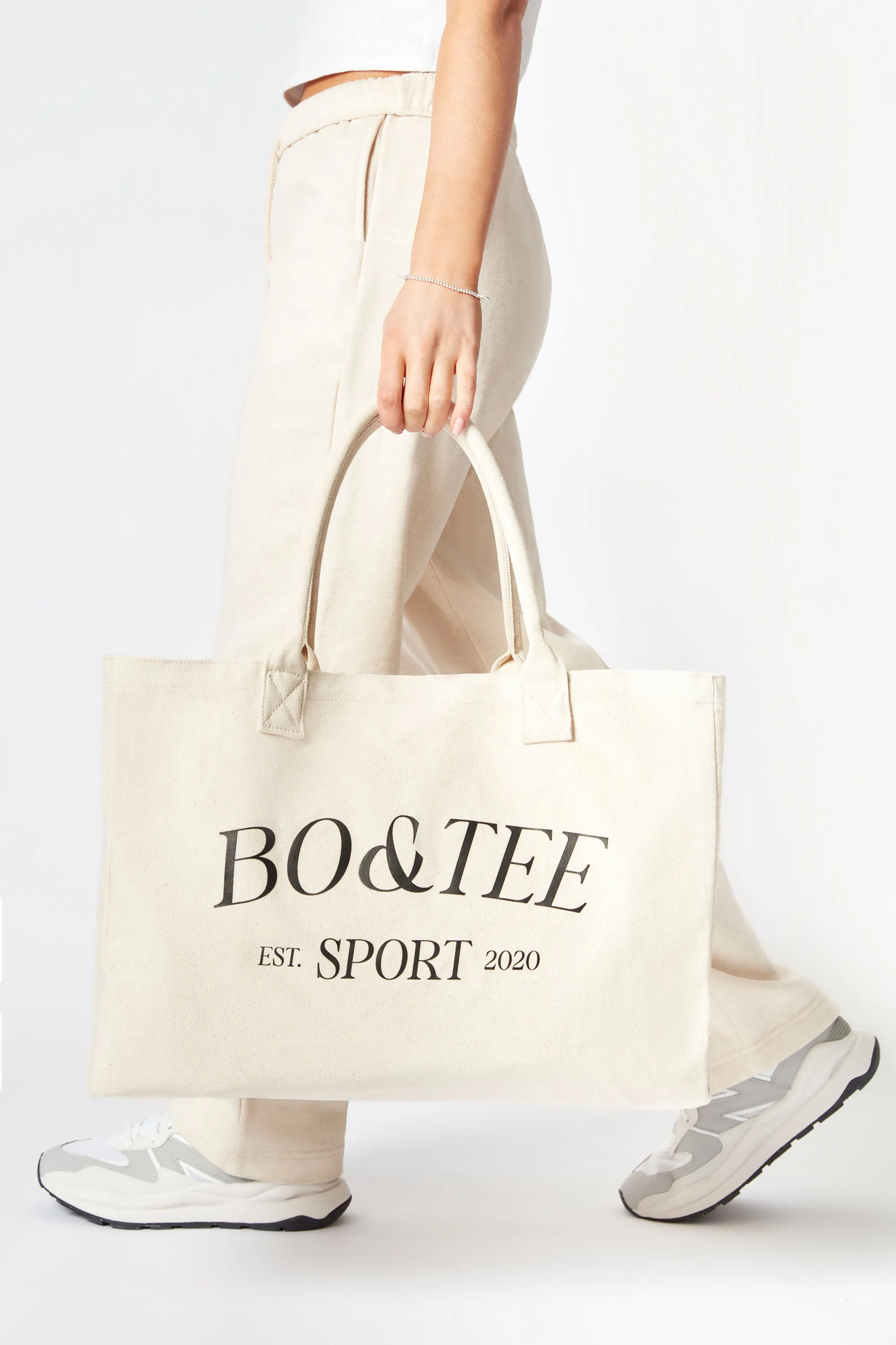 Sport - Large Canvas Tote Bag in Stone sold by Bo + Tee product image thumbnail 2
